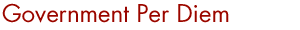 Government Per Diem