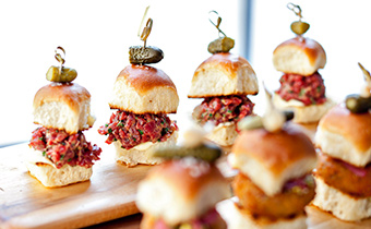 catering sliders at rouge hotel